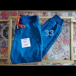 Figs scrubs joggers Alps blue